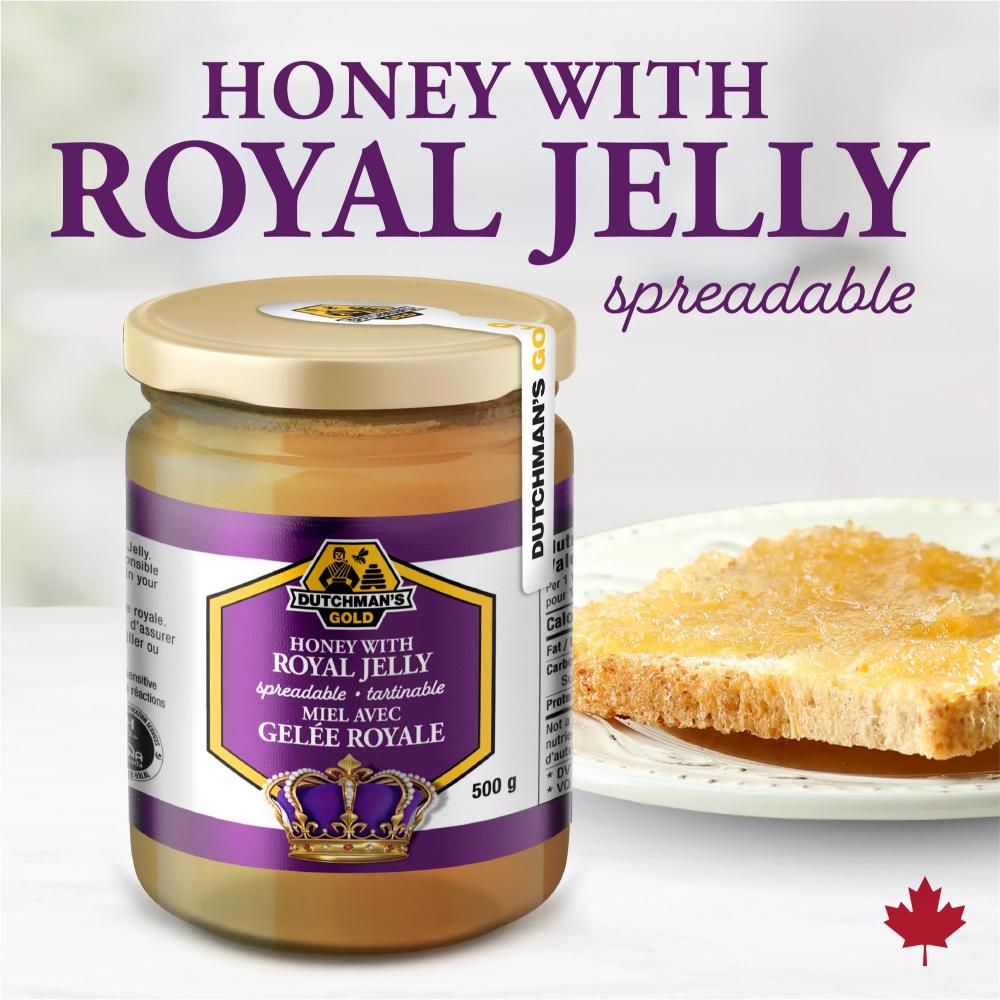 Organic Royal Jelly Honey 500g – Immune Support, Rich in Nutrients & Antioxidants