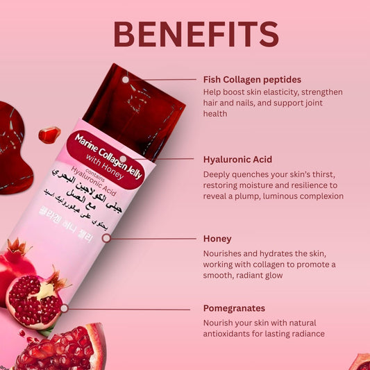 Marine Collagen Jelly with Honey and Hyaluronic Acid