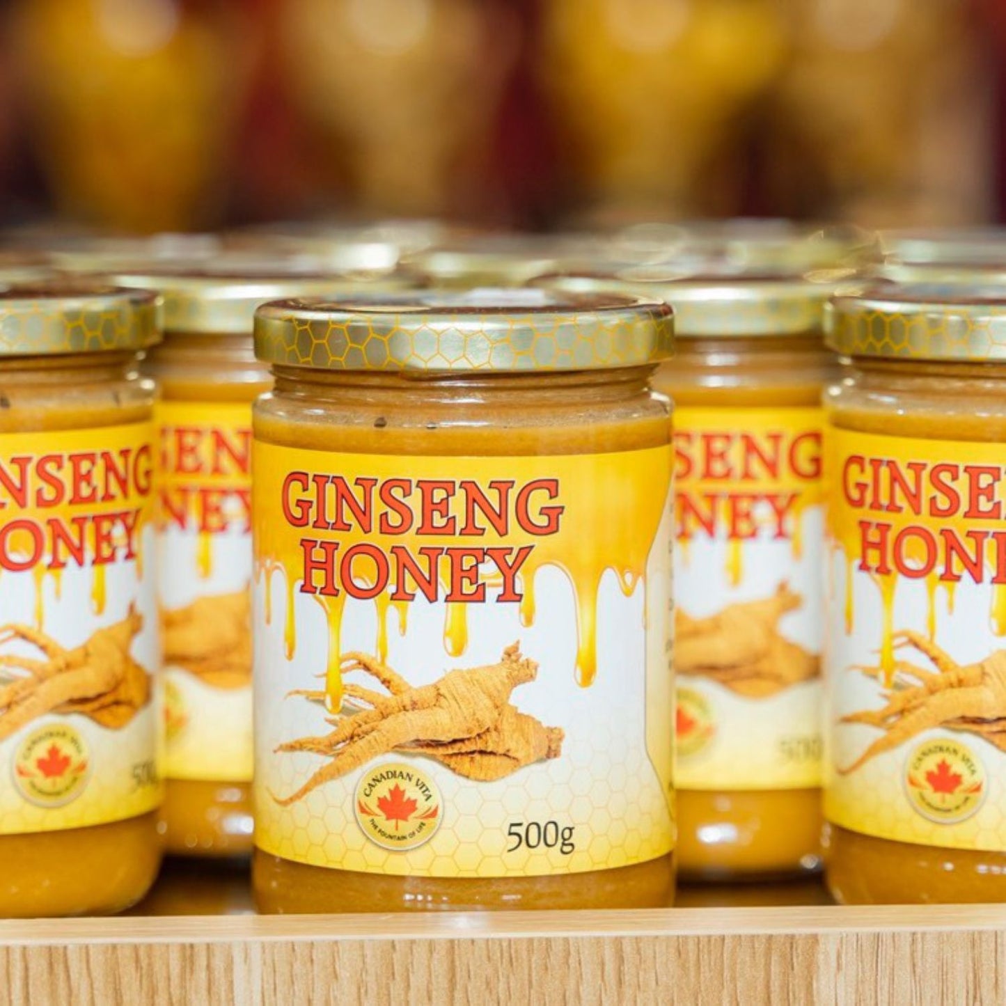 Ginseng Honey 500g – With Pure Canadian Ginseng Roots For Immune Support