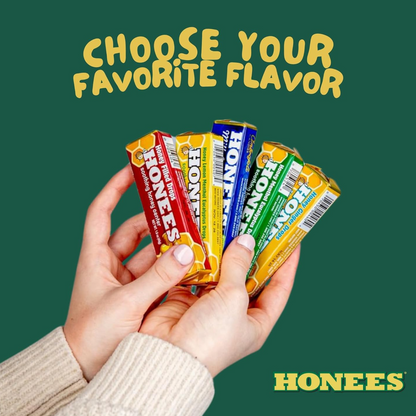 Honees Lemon Menthol Eucalyptus Candy Bars – Soothing Throat & Cough Relief