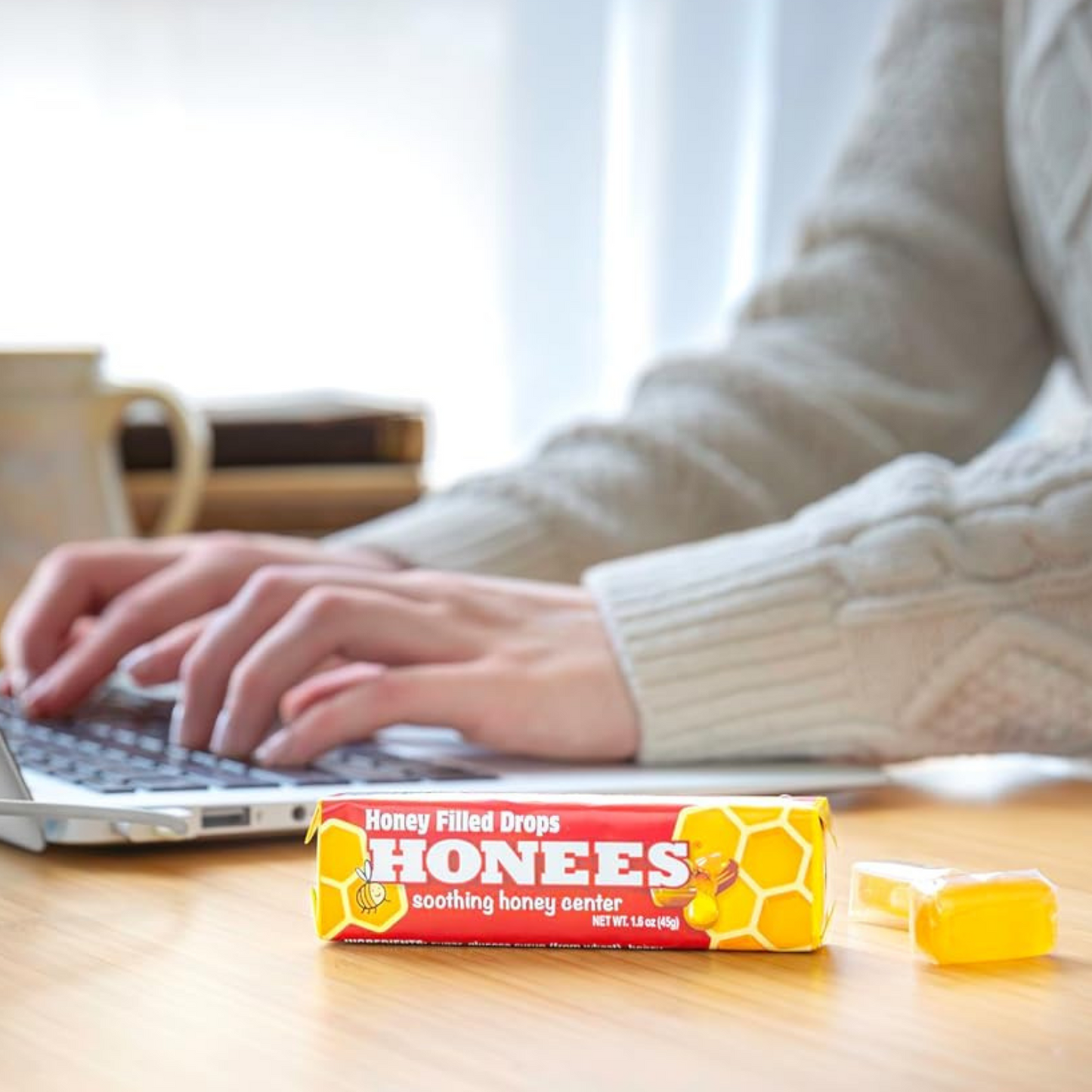 Honees Honey Filled Drops Bars Candies 10 x 45g