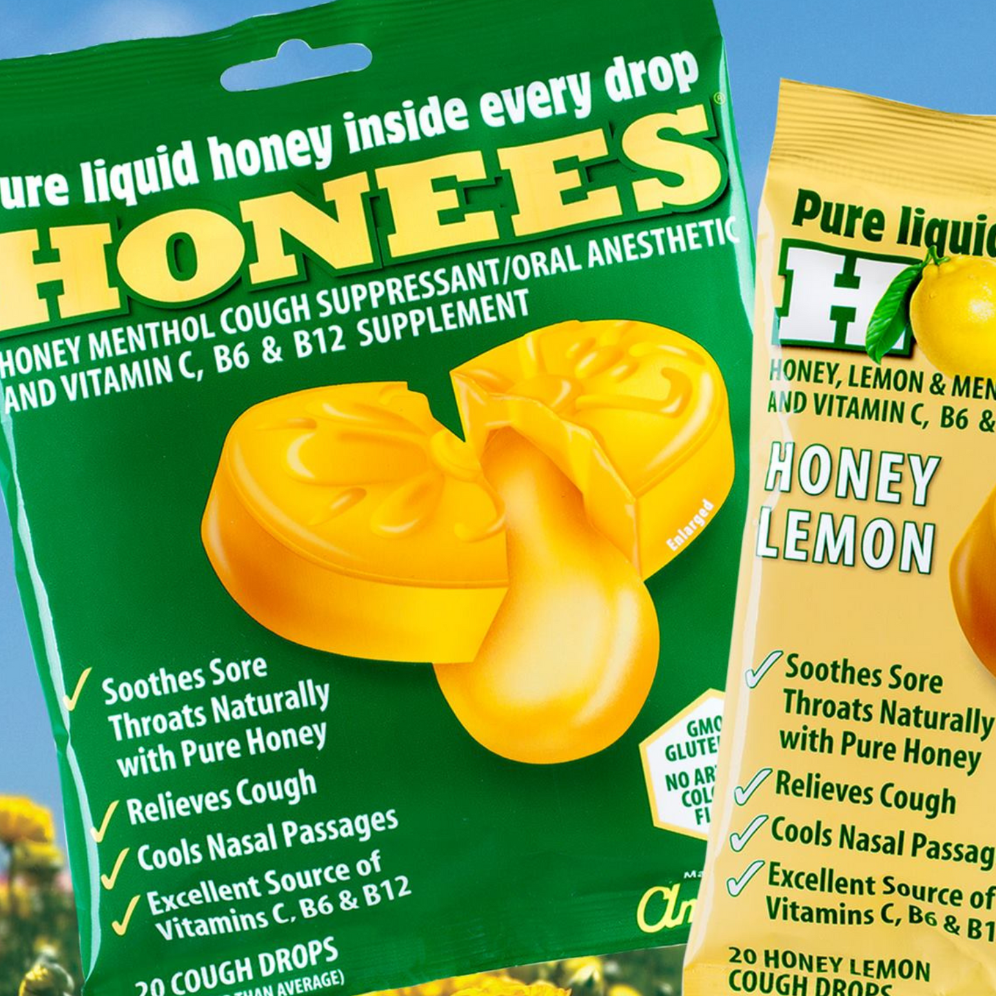 Honees Menthol Eucalyptus Candies  – Soothing Throat & Cough Relief