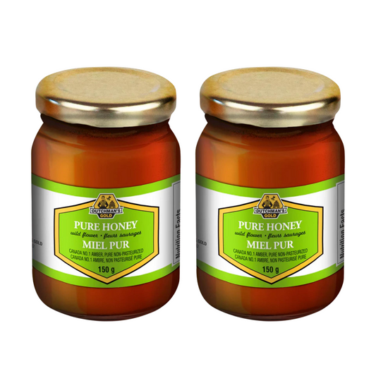 Wildflower Honey 150g x2 – 100% Pure & Unpasteurized Floral Honey