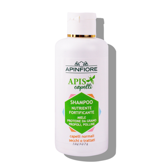 Apinfiore Fortifying Shampoo – Infused with Honey, Propolis & Pollen – Strengthens & Nourishes Normal, Dry or Treated Hair – 200ml