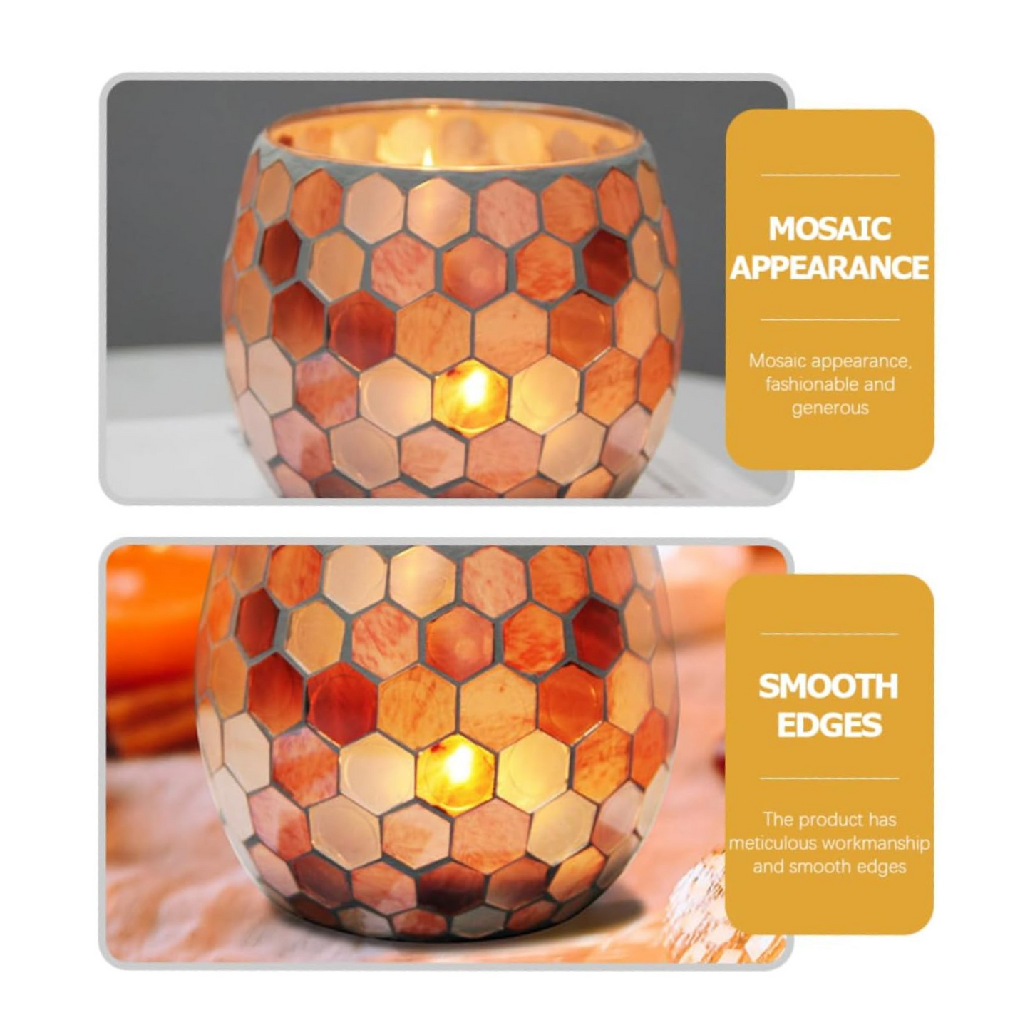 Elegant Glass Candle Holder Stylish Design 450ml