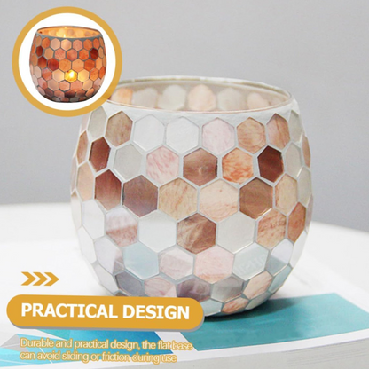 Elegant Glass Candle Holder Stylish Design 450ml