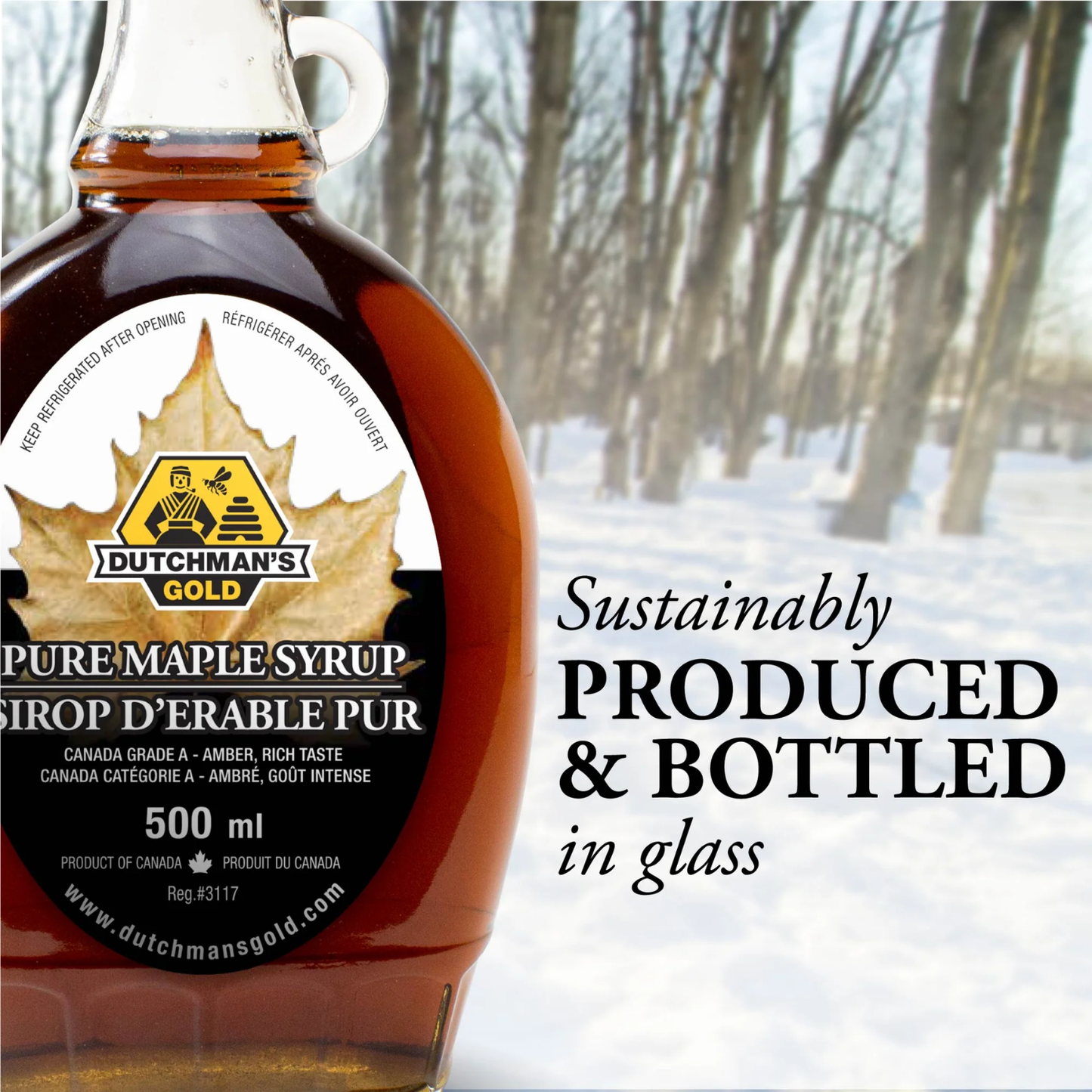 Dutchman’s Gold 100% Organic Pure Canadian Maple Syrup 500ml