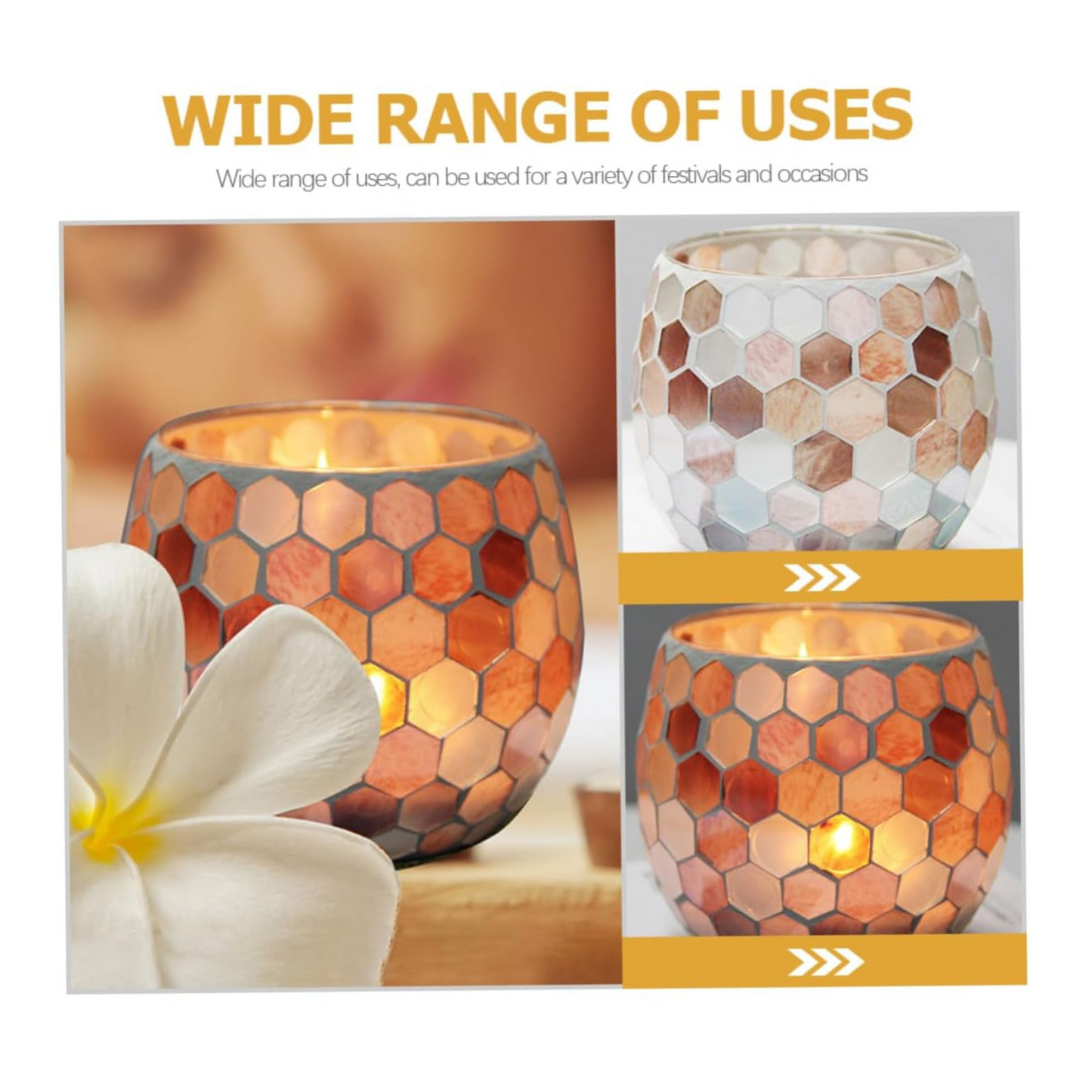 Elegant Glass Candle Holder Stylish Design 450ml