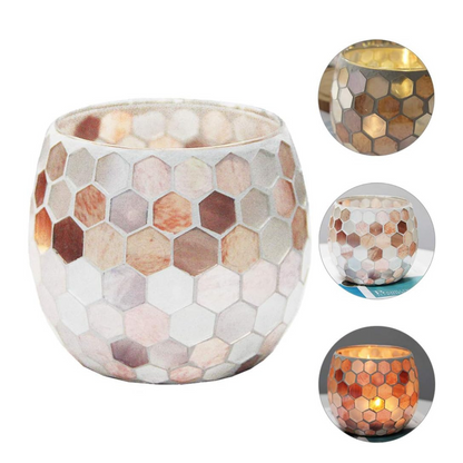 Elegant Glass Candle Holder Stylish Design 450ml