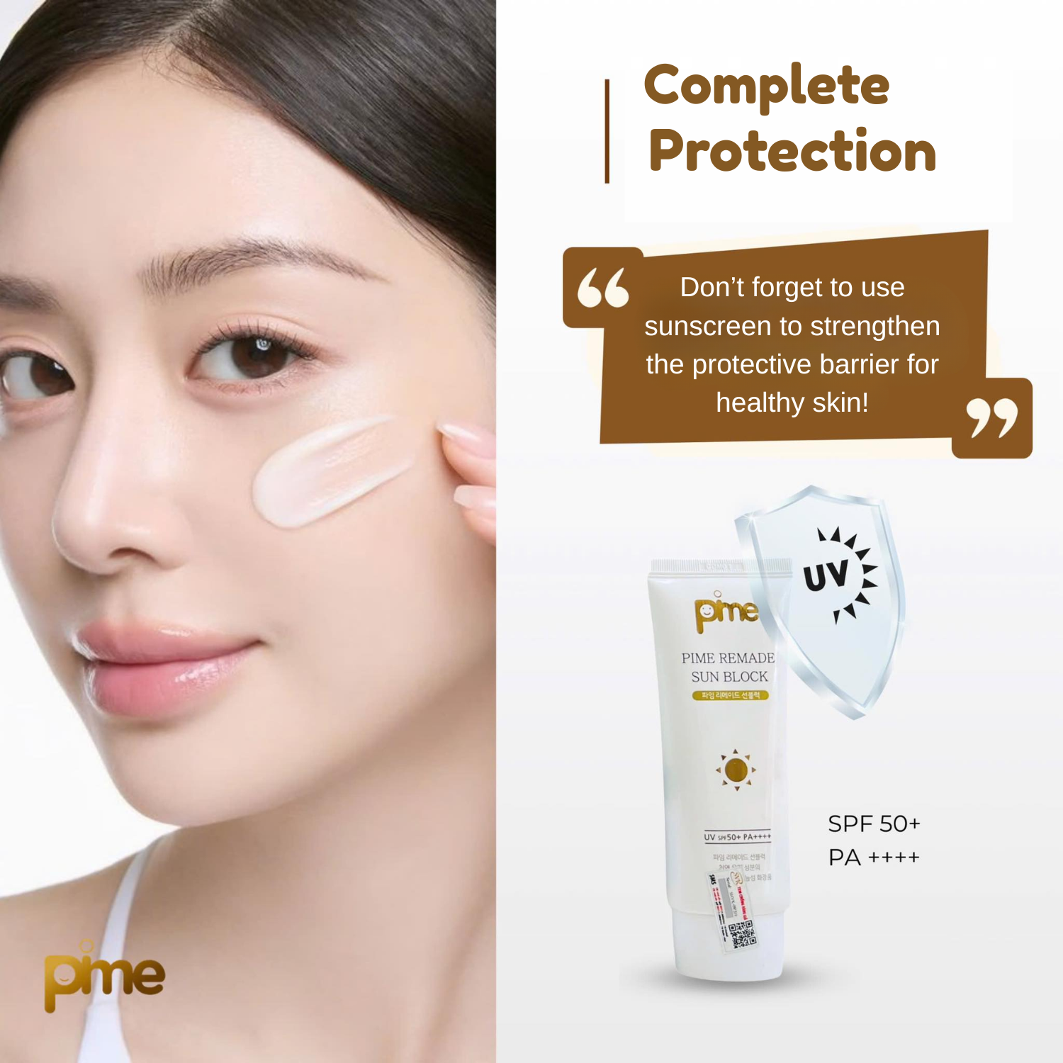 Korean Sunblock SPF50 PA+ 60gx2 | Waterproof Broad-Spectrum UV Protection Skincare