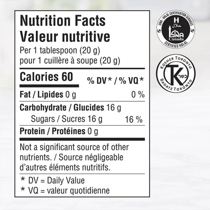 Dutchman's Gold Bee Pollen Sunflower Honey - 500g, 100% Pure & Natural, Rich in Bee Pollen, Made in Canada, Ideal for Tea, Smoothies, Baking, and Immune Support