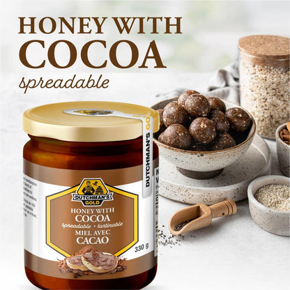 Cocoa Honey Spread 330g – Made with Real Cacao, Rich & Creamy Honey Blend