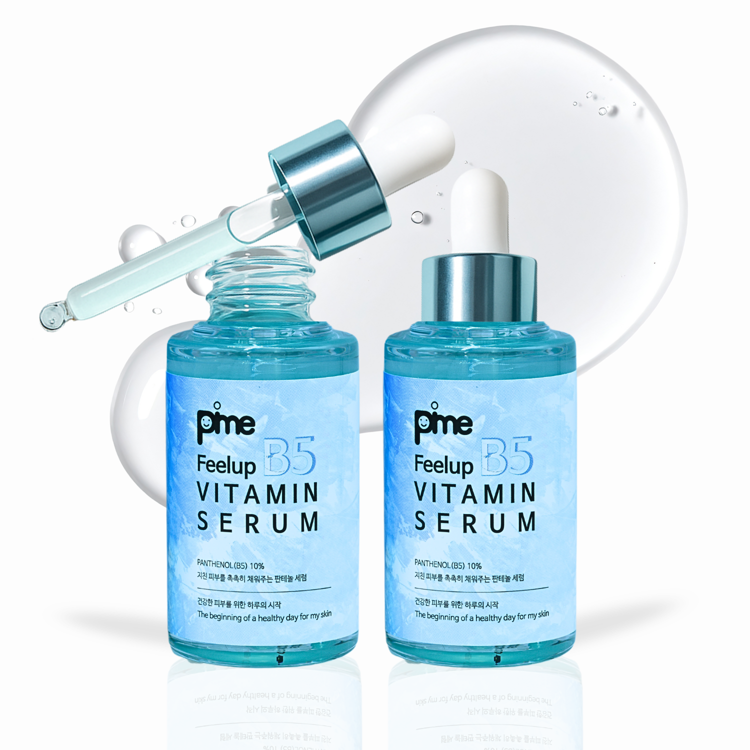 PIME Panthenol Face Serum 50g x2 – Infused with Bee Venom, Hydrating & Repairing Serum for Dry & Acne-Prone Skin, Reduces Redness, Boosts Glow, Anti-Aging & Skin Repair