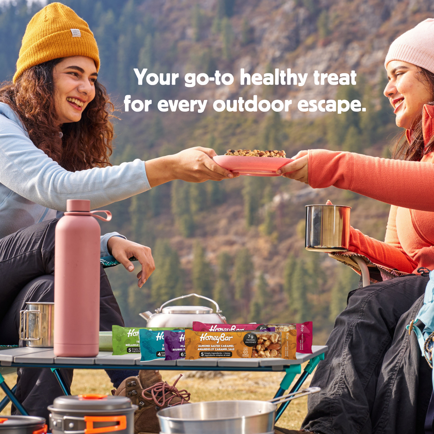 HoneyBar Peanut Butter & Jam Snack Bars – Real Cranberries, Raisins & Crunchy Almonds | Gluten-Free, Non-GMO, Vegetarian | 15 x 40g