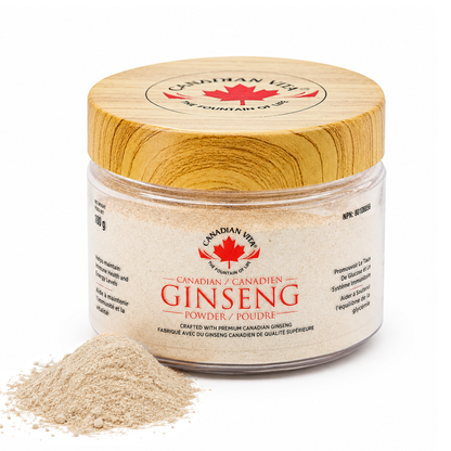 Canadian Vita Ginseng Powder 150g- 100% from Canada- Perfect for cooking, smoothies and tea's-Boost Immune System and Energy Support