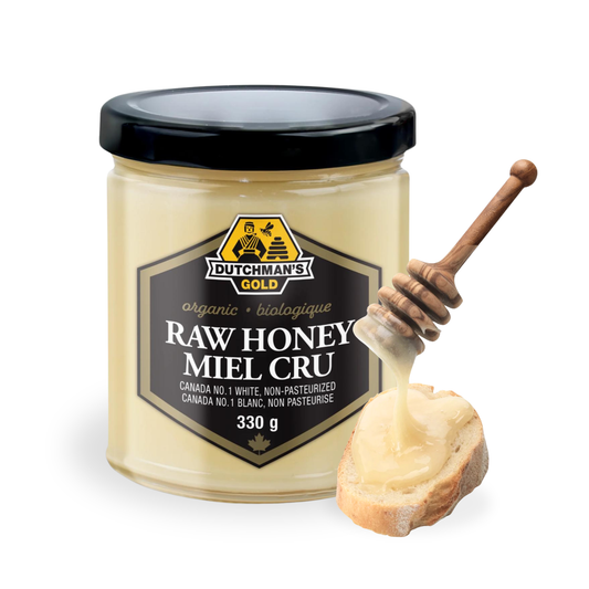 Organic Raw Honey 330g – 100% Pure & Unfiltered Creamy Honey, No Additives