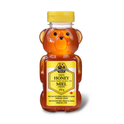 Dutchman’s Gold Summer Blossom Honey Bear 375g, 100% Pure Canadian Honey, Natural Sweetener