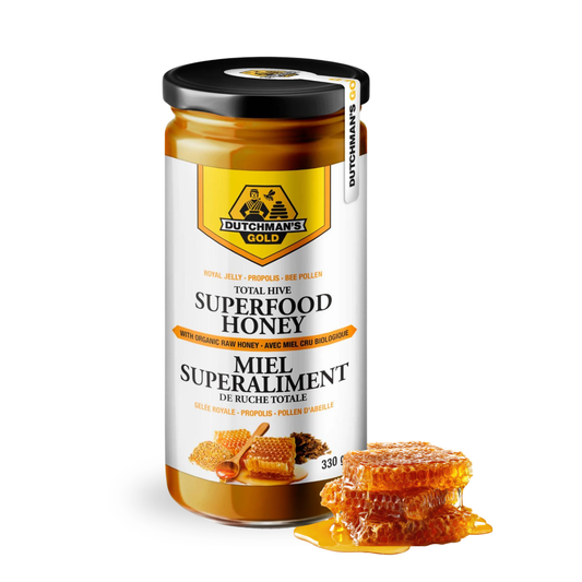 Organic Superfood Honey with Ginseng 330g – Boost Immunity & Digestive Support