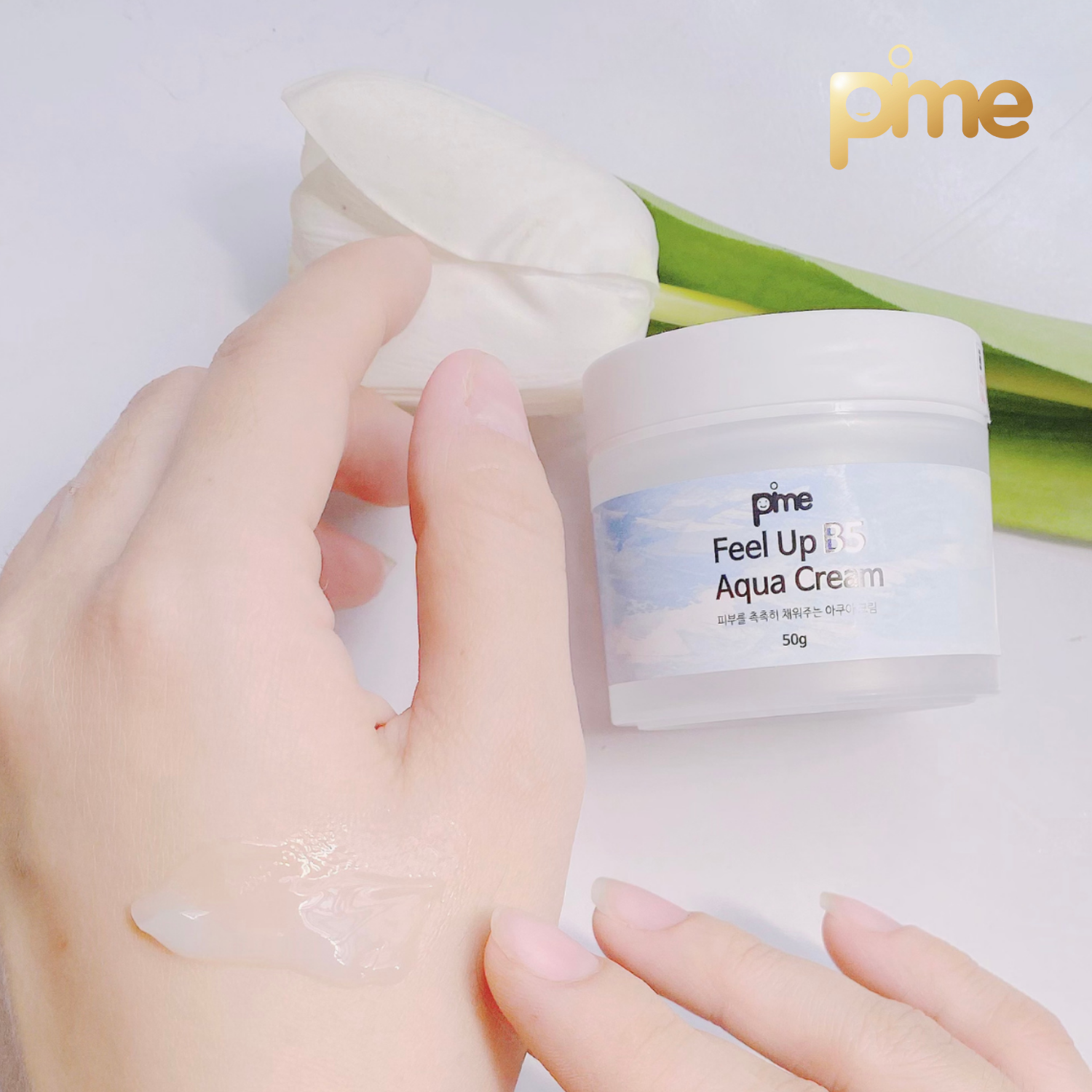 PIME Aqua Cream – Hydrating & Soothing Moisturizer for Sensitive Skin – Infused with Bee Venom, Hyaluronic Acid & Vitamin B5 – Deep Nourishment, Anti-Aging & Skin Repair – 50g