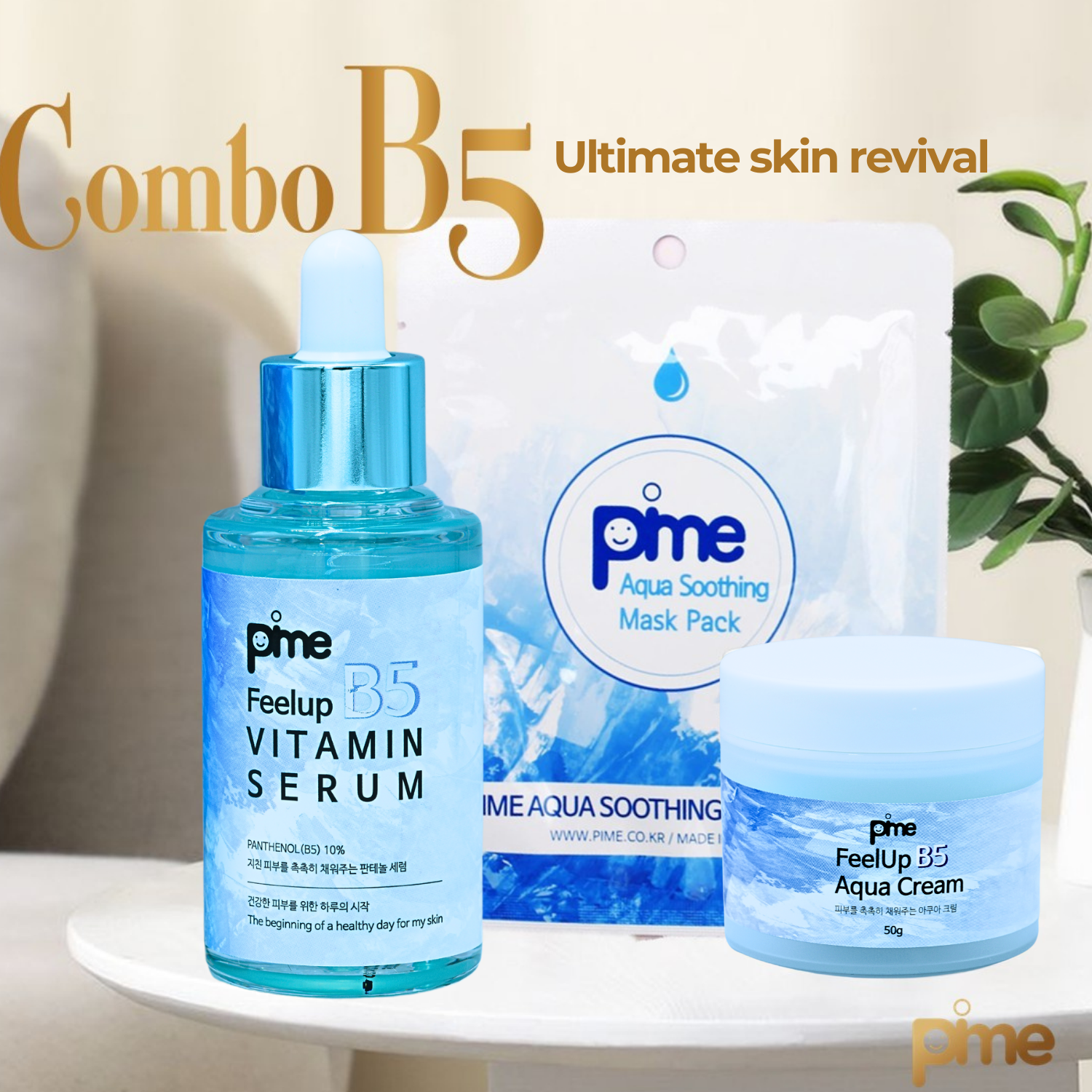 PIME Aqua Cream – Hydrating & Soothing Moisturizer for Sensitive Skin – Infused with Bee Venom, Hyaluronic Acid & Vitamin B5 – Deep Nourishment, Anti-Aging & Skin Repair – 50g