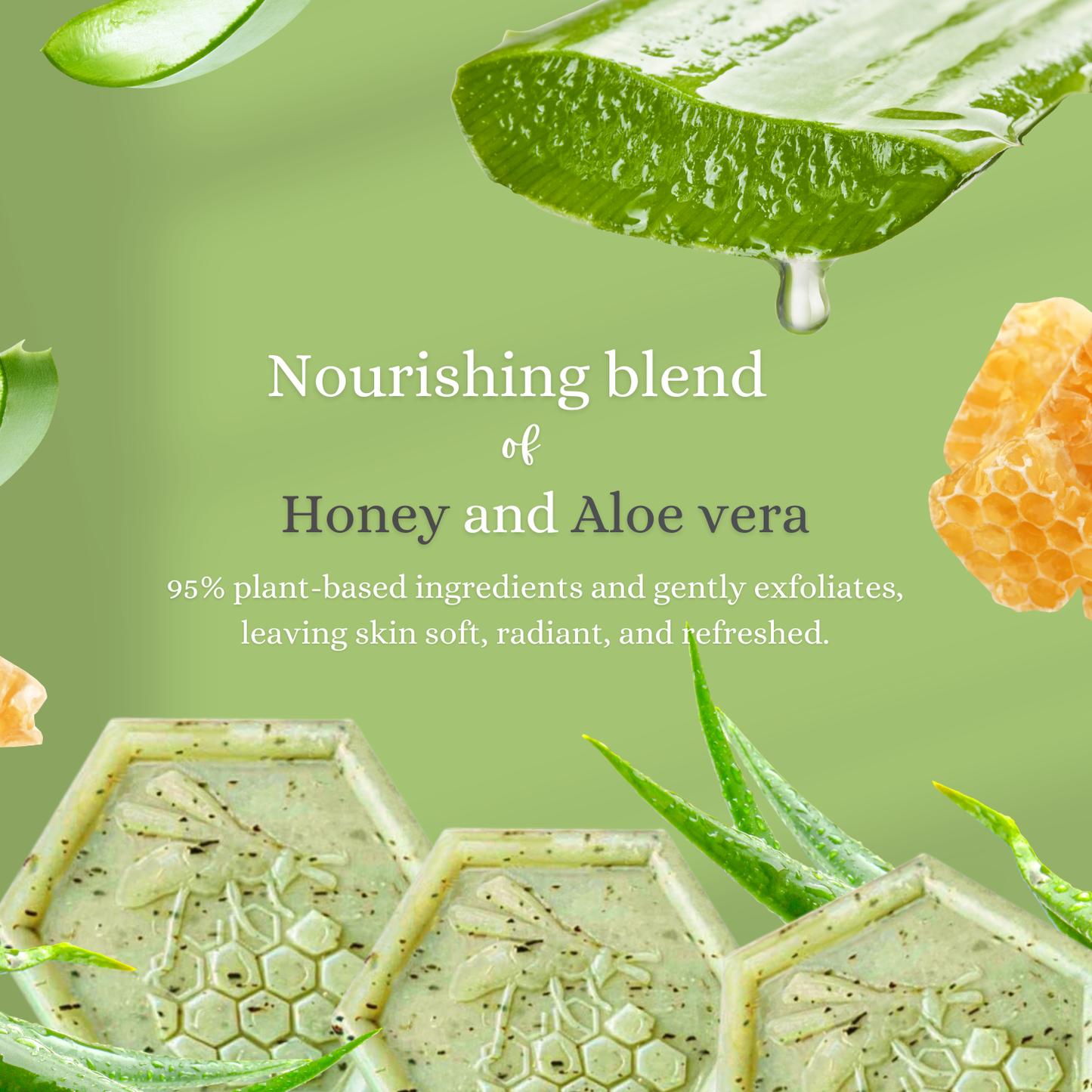 Vegetable Soap Honey & Aloe Vera
