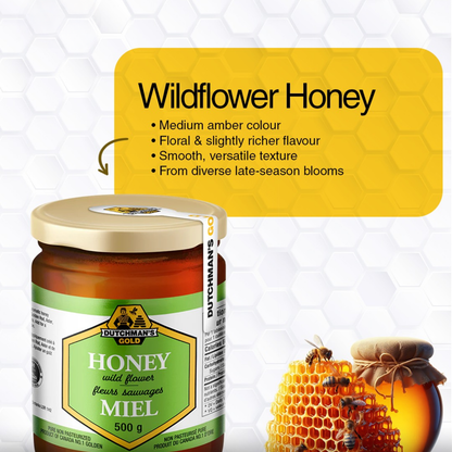Wildflower Honey 500g – Pure Unfiltered Honey & Rich in Antioxidants