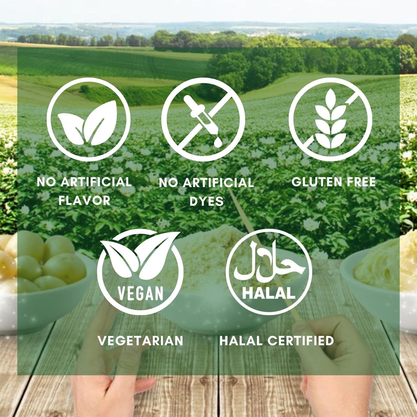 Engel Premium Mashed Potato with Skimmed Milk, 4kg | Creamy, Pure & Natural Potatoes, Halal, Vegetarian, Rich in Protein | Ready in Minutes, Side Dish & Emergency Food Supply