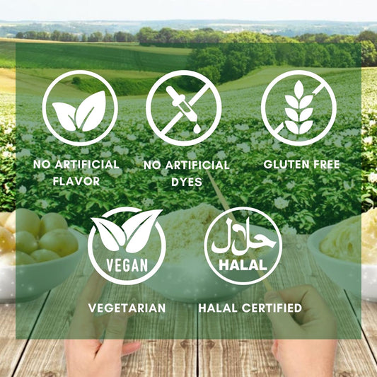 Engel Premium Mashed Potato with Skimmed Milk, 4kg | Creamy, Pure & Natural Potatoes, Halal, Vegetarian, Rich in Protein | Ready in Minutes, Side Dish & Emergency Food Supply