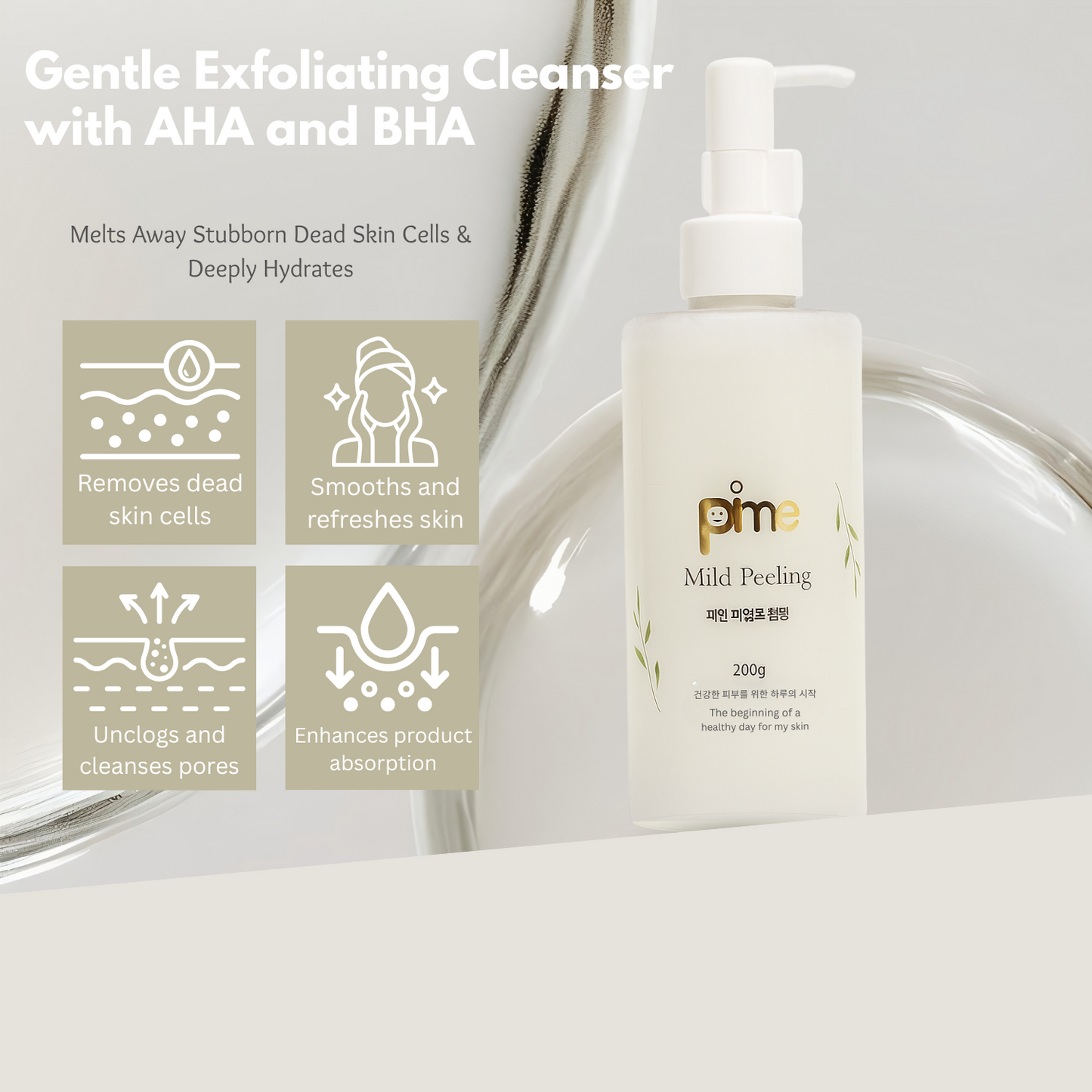 Mild Peeling Cleanser Gentle Exfoliator