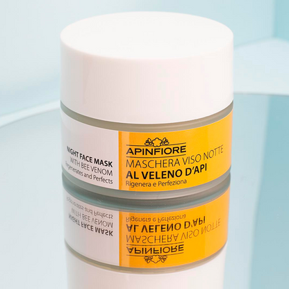 Bee Venom Night Cream – Intensive Anti-Aging Treatment with Natural Bee Venom for Firming, Lifting, Hydrating & Reducing Fine Lines and Wrinkles 50ml