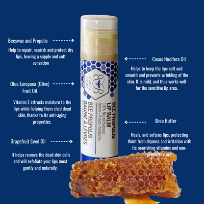 Oragnic Lip Balm Beeswax Propolis Hydrating lip treatment balm