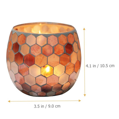 Elegant Glass Candle Holder Stylish Design 450ml
