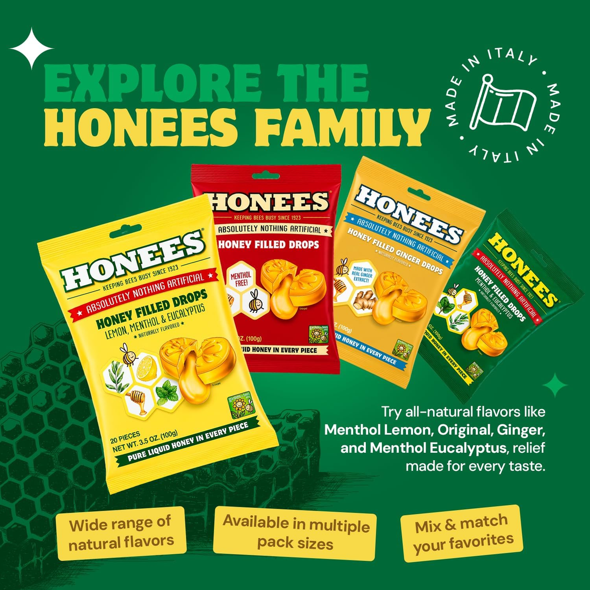 Honey Lemon Menthol Candy