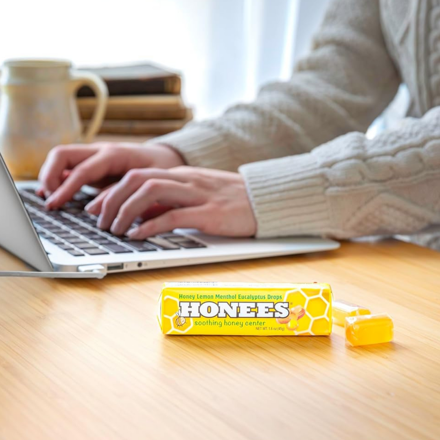 Honees Lemon Menthol Eucalyptus Candy Bars – Soothing Throat & Cough Relief