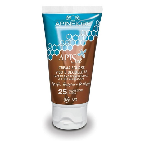 Organic Sunscreen SPF 25 UVA/UVB – Hydrating, Non-Greasy, No White Cast, Lightweight – 50ml Travel Size for Sensitive & Acne-Prone Skin