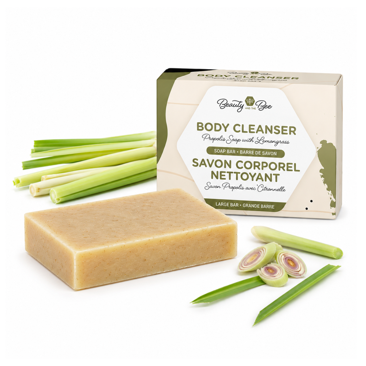Dutchman's Gold Organic Lemongrass & Propolis Soap 110g – Gentle, Hydrating Cleanser with Natural Antibacterial Care