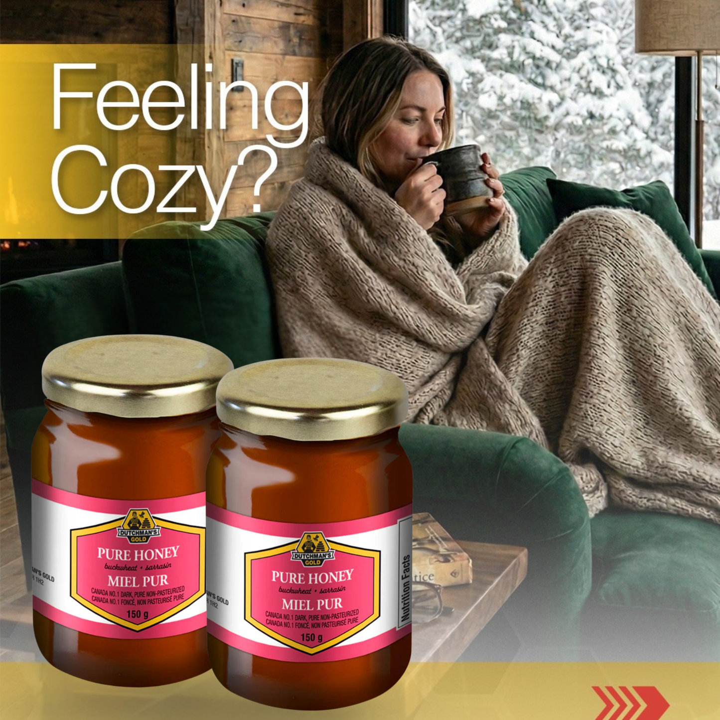 Buckwheat Honey 150g x2 – Deep Rich Flavor, Antioxidant-Rich Wellness Honey