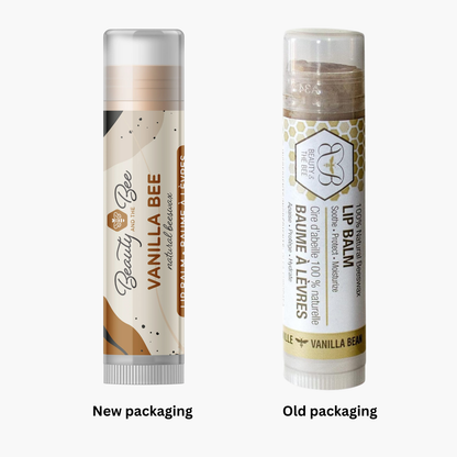 Oragnic Lip Balm Beeswax Vanilla Bean Hydrating Lip Treatment Balm