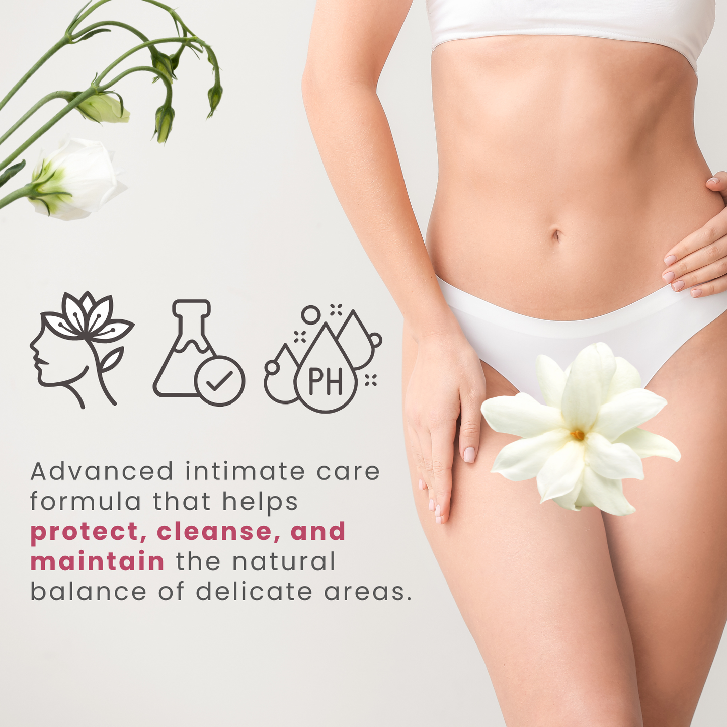 Soonsoo Feminine Wash pH-Balanced Cleanser & Odour Control