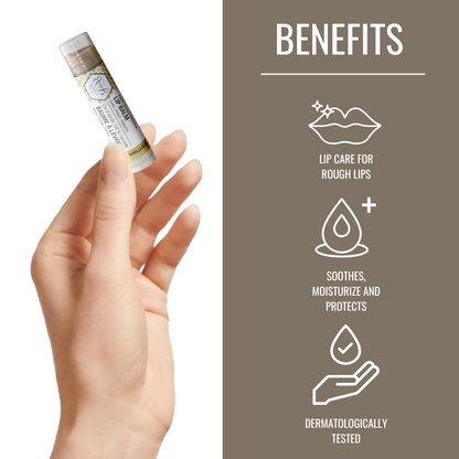 Oragnic Lip Balm Beeswax Vanilla Bean Hydrating Lip Treatment Balm