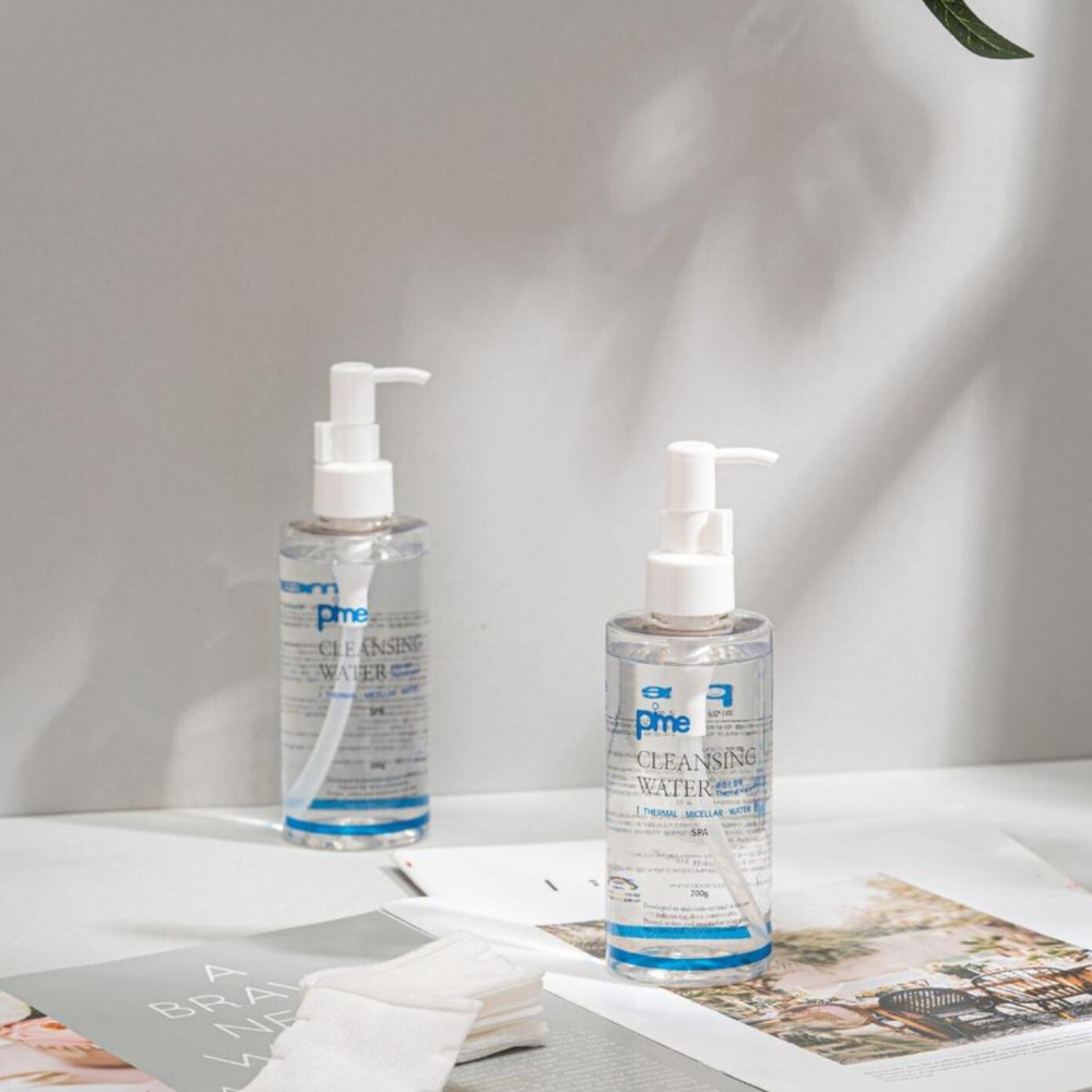 PIME Micellar Water Gentle Makeup Remover 200ml x2 – With Thermal Spring Water, Non-Irritating, Alcohol-Free, Soothes Sensitive Skin, Removes Makeup & Dirt, Calms Irritation, Pore-Friendly