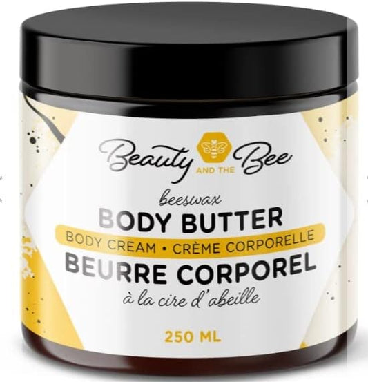 Nourishing Body Butter 250ml + FREE 60ml | Moisturizing Cream with Beeswax & Essential Oils for Dry to Very Dry Skin | Deep Hydration & Soothes Cracked Skin