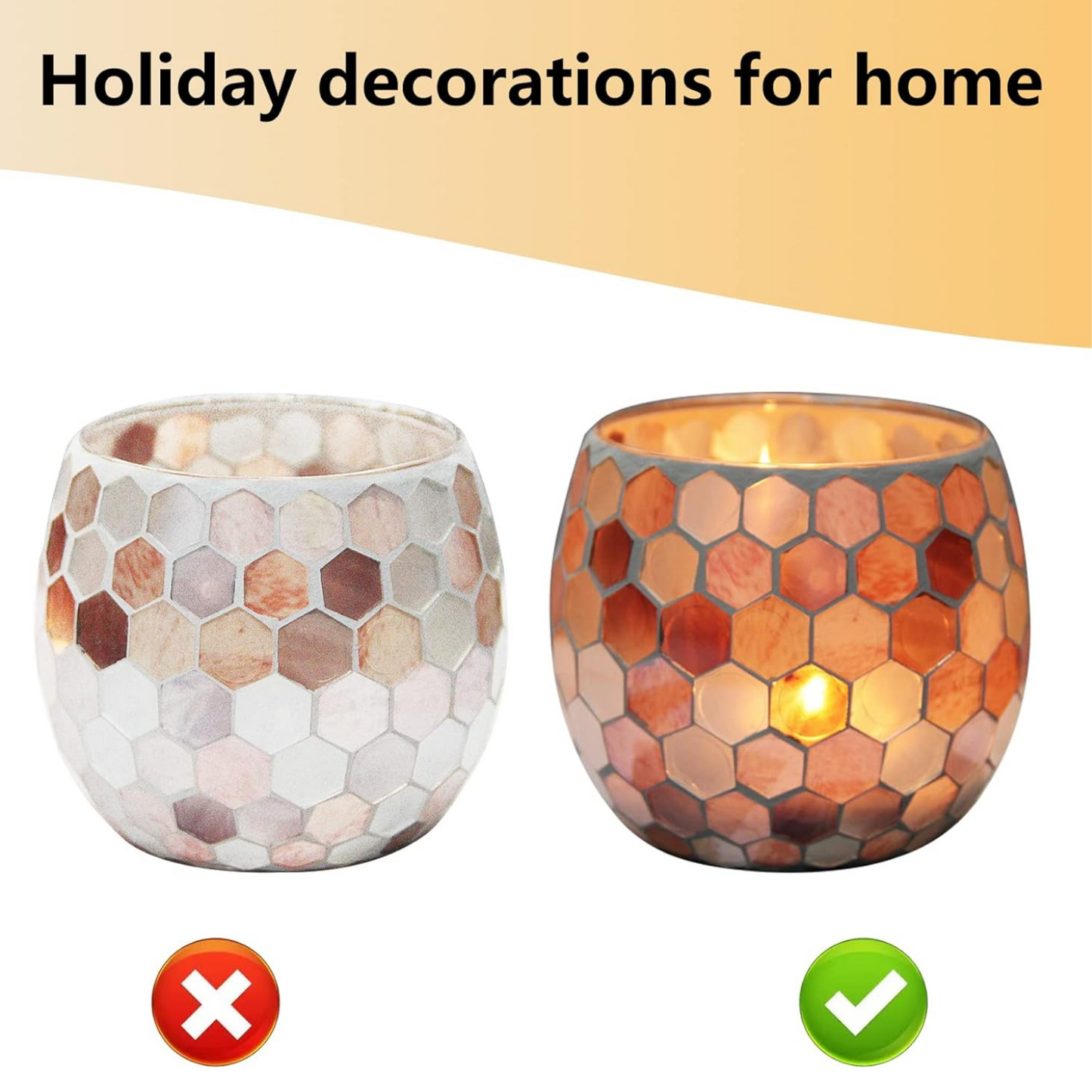 Elegant Glass Candle Holder Stylish Design 450ml