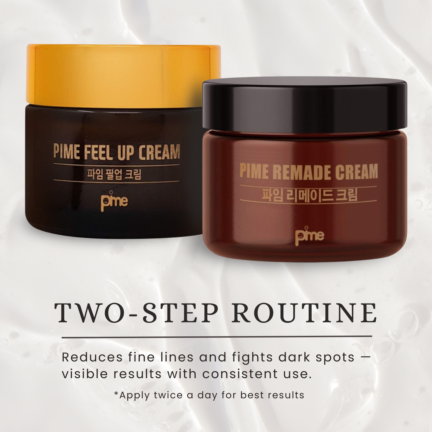 Pime Anti-Aging & Brightening Duo | Day & Night Cream for Acne-Prone Skin, Fights Wrinkles & Dark Spots, 2×50ml