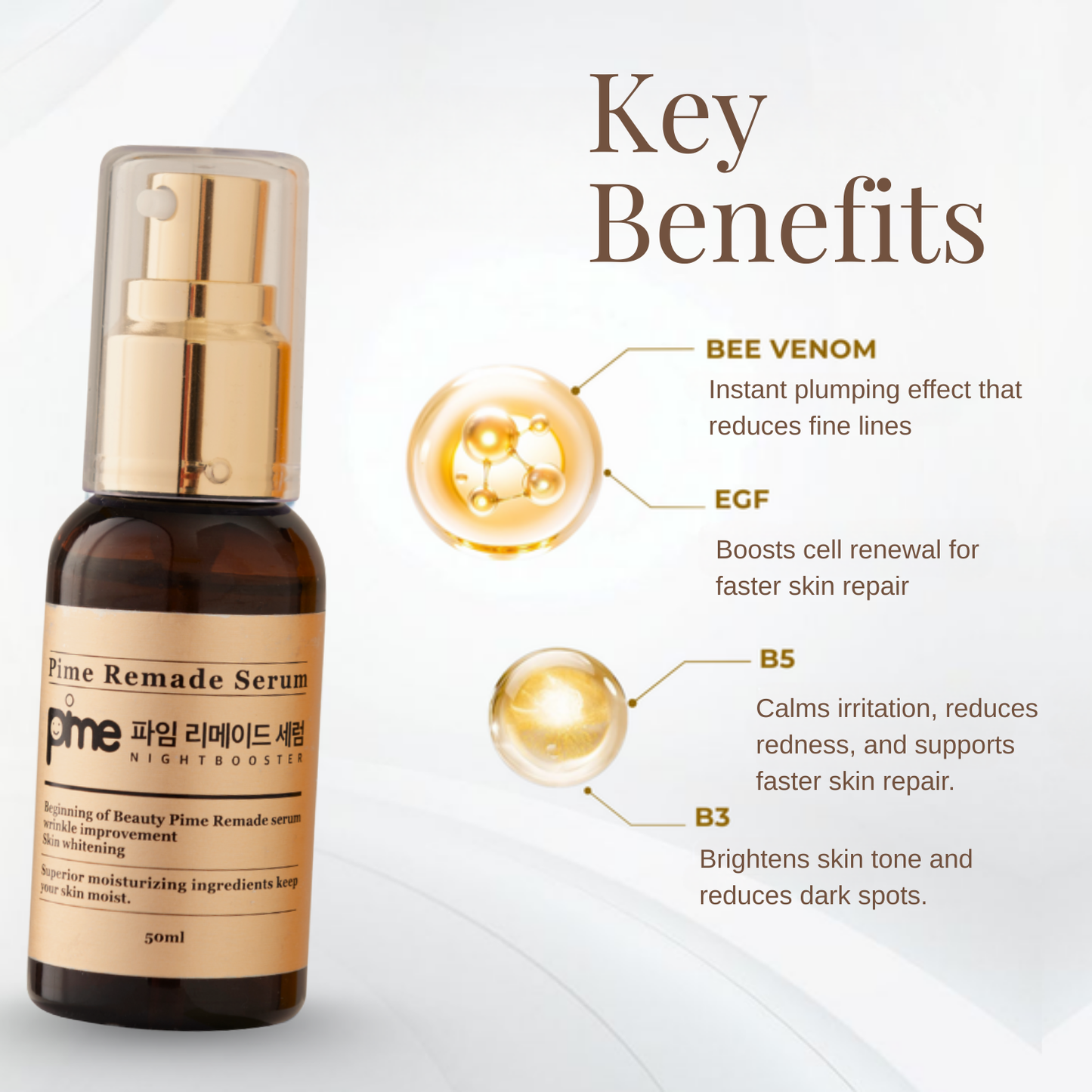 PIME Bee Venom Face Serum 50mL x2 | Korean Anti-Aging, Wrinkle Care & Firming Treatment