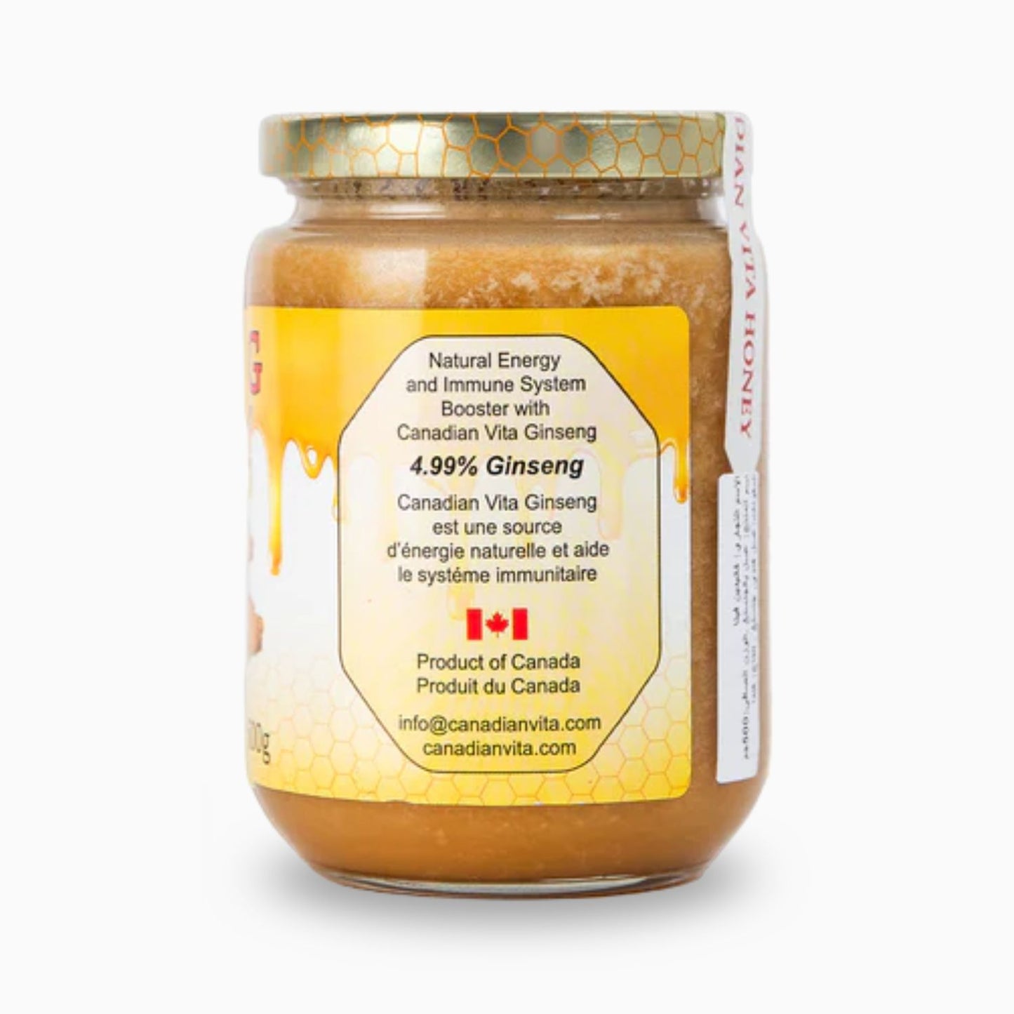 Ginseng Honey 500g – With Pure Canadian Ginseng Roots For Immune Support