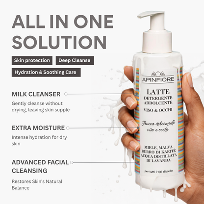 Rice Bran Milk Cleanser with Honey & Calendula