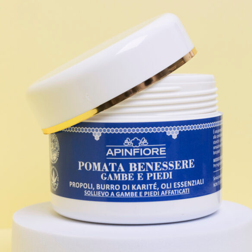 Pain Relief Cream for Legs, Feet & Joints – Fast-Absorbing with Organic Propolis, Shea Butter & Oils – 100ml