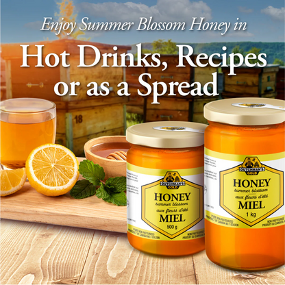 Dutchman’s Gold Summer Blossom Honey Bear 375g, 100% Pure Canadian Honey, Natural Sweetener