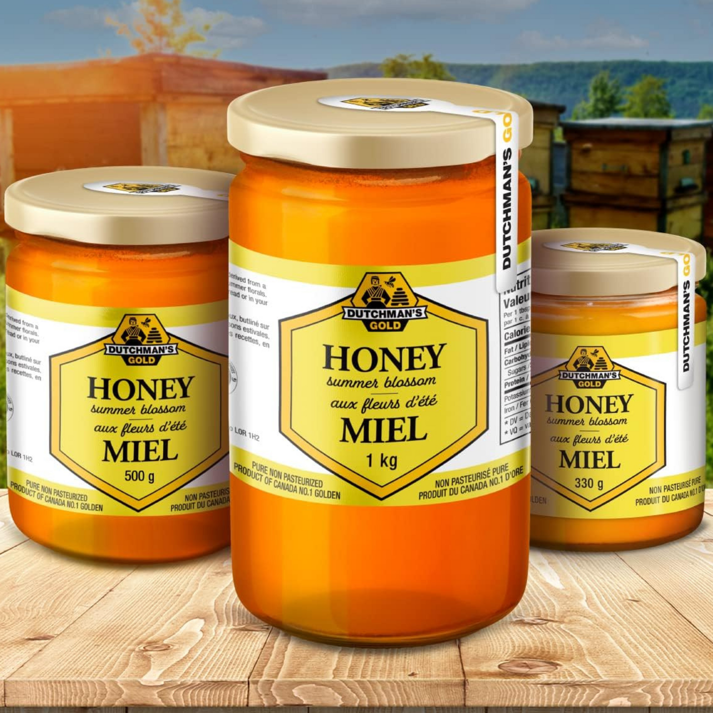 Summer Blossom Honey 500g – Pure Unpasteurized, Rich in Enzymes & Antioxidants